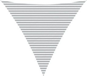 vidaXL Πανί σκιάς Ανοιχτό Γκρι και Λευκό 5 x 5 x 5 m