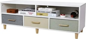 Stewehome Μοντέρνα μονάδα τηλεόρασης με ράφια από mdf Πολύχρωμο 1 YAS