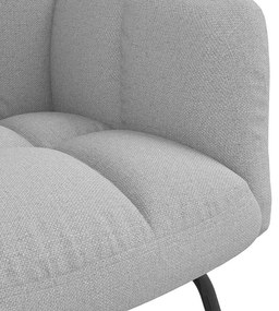vidaXL Κουνιστή καρέκλα Cloud Grey Fabric