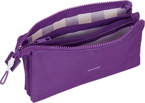 Διπλή Κασετίνα Real Valladolid C.F. Μωβ 22 x 12 x 3 cm