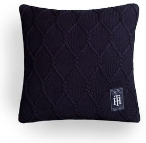 Μαξιλαροθήκη Διακοσμητική Twist Decos 684901 Navy Tommy Hilfiger 40Χ40 100% Cotton