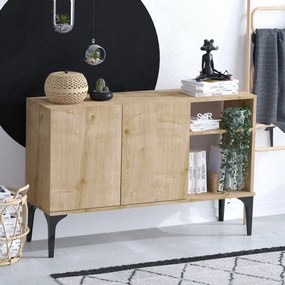 Μπουφές Oscar 120x40x80εκ - Dec0073 Sapphire Δρυς Black