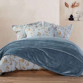 Κουβέρτα Βελουτέ Υπέρδιπλη (220x240) Nef-Nef Homeware Loft 22 Smoke Blue-1207