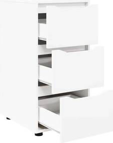 vidaXL Ντουλάπι αποθήκευσης Λευκό 40 x 48 x 81 εκ Επεξεργασμένο ξύλο