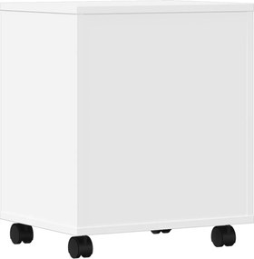 vidaXL Βάση Εκτυπωτή με Ρόδες Λευκή 41x32x48 εκ.