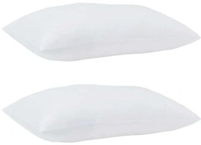 vidaXL Σετ Παπλωμάτων με μαξιλάρι 2 pcs Λευκό 135 x 220 εκ. Πούπουλο