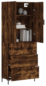 vidaXL Ντουλάπι Καπνιστή Δρυς 69,5x34x180 εκ. από Επεξεργασμένο Ξύλο