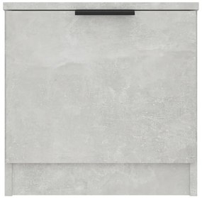 vidaXL Κομοδίνο Γκρι Σκυροδέματος 40 x 39 x 40 εκ.