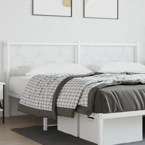 vidaXL Ανταλλακτικό κεφαλάρι Λευκό 200 εκ. Μεταλλικό