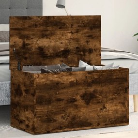 vidaXL Μπαούλο Αποθήκευσης Καπνιστή Δρυς 84x42x46 εκ. Επεξεργ. Ξύλο