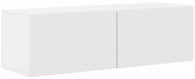 vidaXL Σετ επίπλου τηλεόρασης Επιτοίχιο 3 pcs Υψηλής γυαλάδας λευκό