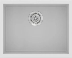 Kitchen Sink Sanitec Classic 341 Inset 50x40 cm Λευκό