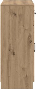 vidaXL Πλαϊνό γραφείο Artisan Δρυς 66 x 34,5 x 87 εκ.