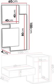 Διπλός καθρέπτης Squeezy - 60.00Χ4.00Χ100.00cm