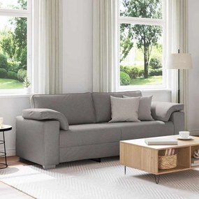 vidaXL Καναπές με μαξιλάρι Taupe 219 x 77 x 82 εκ ύφασμα