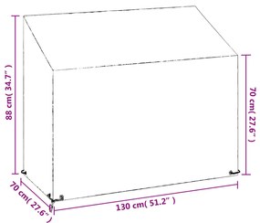 ΚΑΛΥΜΜΑΤΑ ΠΑΓΚΟΥ ΜΕ 8 ΚΡΙΚΟΥΣ 2 ΤΕΜ. 130X70X70/88 ΕΚ. ΠΟΛΥΑΙΘ. 3155389