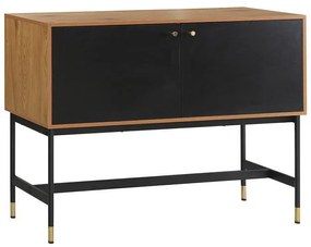 Κομότα - Μπουφές Fylliana Living Γκρί Δρύς - Μαύρο 120x40x90 εκ. 120x40x90 εκ.