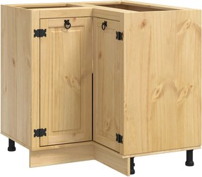 vidaXL Ντουλαπιού (Cabinet) SKI Μέλι Καφέ 80 x 80 x 81 cm