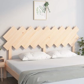 Κεφαλάρι Κρεβατιού 178x3x80,5 εκ. από Μασίφ Ξύλο Πεύκου - Καφέ