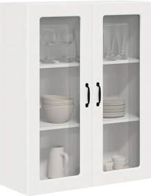 vidaXL Ραφιέρα τοίχου PORTO Λευκό 80 x 31 x 100 cm Επεξεργασμένο Ξύλο