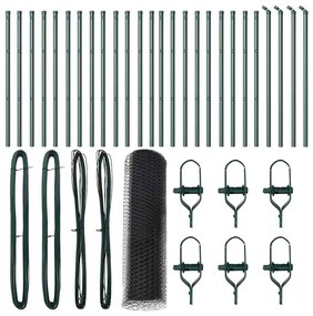 vidaXL Στύλος Περιφράξεων Γκρι 50 x 0,8 μ (25 mm πλέγμα)