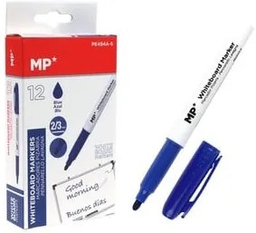 MP Μαρκαδόρος ασπροπίνακα PE494A-S, πάχος μύτης 2-3mm, μπλε, 12τμχ