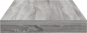 vidaXL Ράφια Τοίχου 4 τεμ. Γκρι Sonoma 40x10x1,5 εκ. Επεξεργ. Ξύλο