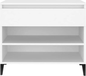 vidaXL Παπουτσοθήκη Λευκή 70 x 36 x 60 εκ. από Επεξεργασμένο Ξύλο