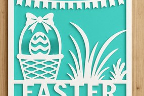 Σετ των 3 Intra απο ξύλο plywood 3mm-4mm πάχος - Cricut Πασχαλινή διακόσμηση τοίχου  Cut  Δίασταση 4x4 cm INTRAFABR-120105285