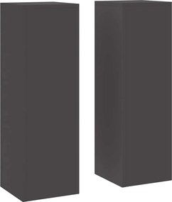 vidaXL Βάση φυτών 2 pcs Μαύρο 24 x 24 x 75 εκ. Ατσάλι