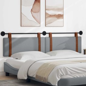 vidaXL Κρεμαστό Κεφαλάρι Ανοιχτό γκρι Αντίκα PU