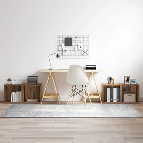 vidaXL Μονάδες Τηλεόρασης - 4 τεμάχια από παλιό ξύλο - 37 x 35 x 37 εκ - Ξύλινη κατασκευή