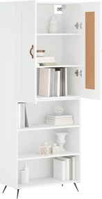 vidaXL Ντουλάπι Λευκό 69,5x34x180 εκ. από Επεξεργασμένο Ξύλο