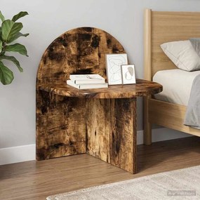 vidaXL Κομοδίνο Καπνιστή Δρυς 40 x 35,5 x 45,5 εκ.