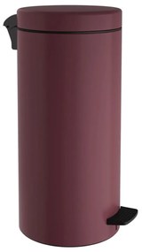 Κάδος Απορριμμάτων Soft Close 20Lt 18-310-153 25x55cm Matte Bordeaux Pam&amp;Co Ανοξείδωτο Ατσάλι