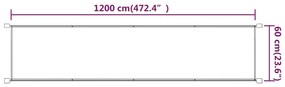 vidaXL Τέντα Κάθετη Taupe 60 x 1200 εκ. από Ύφασμα Oxford