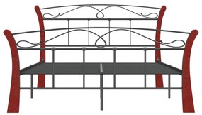 vidaXL Πλαίσιο Κρεβατιού Μαύρο 120 x 200 εκ. Μεταλλικό