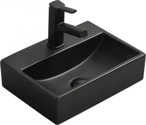 Mexen Mini νιπτήρας πάγκου 40 x 30 εκ, μαύρο ματ - 21094085
