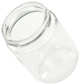 Βάζα Μαρμελάδας 96 τεμ. 230 ml Γυάλινα με Κόκκινα/Λευκά Καπάκια - Κόκκινο