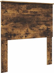 vidaXL Κρεβάτι Αποθήκης Καπνιστό Δρύς 90 x 190 cm Επεξεργασμένο Ξύλο