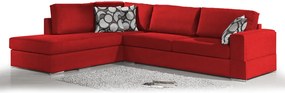 Γωνιακός καναπές Must-Δεξιά-275φ 210β εκ.-Κόκκινο