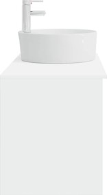 vidaXL Σετ Επίπλων Μπάνιου 2 pcs Λευκό Επεξεργασμένο Ξύλο