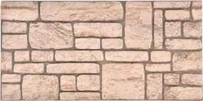 vidaXL Πάνελ τοίχου 10 pcs Μπεζ 100 x 50 cm Αφρός EPS