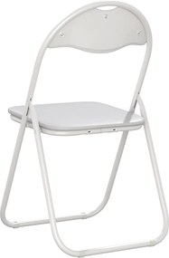 vidaXL Πτυσσόμενη Καρέκλα 8 pcs Λευκός 48 x 43,5 x 81 εκ.