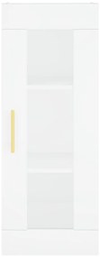 vidaXL Ντουλάπι Λευκό 34,5 x 34 x 180 εκ. από Επεξεργασμένο Ξύλο