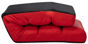 Καρέκλα Δαπέδου Πτυσσόμενη Κόκκινη από Συνθετικό Δέρμα - Κόκκινο