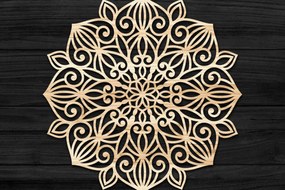 Σετ των 2 Intra απο ξύλο plywood 3mm-4mm πάχος 3D Mandala για Cricut Δίασταση 30x30 cm INTRAFABR-74274259