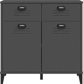 vidaXL Μπουφές VIKEN Ανθρακί Γκρι 80x40x80 εκ. από Επεξεργασμένο Ξύλο