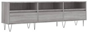 vidaXL Έπιπλο Τηλεόρασης Γκρι Sonoma 150x30x44,5 εκ. από Επεξεργ. Ξύλο
