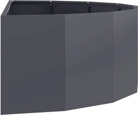 vidaXL Γλάστρα Ανθρακί 120 x 60 x 35 cm Ατσάλι